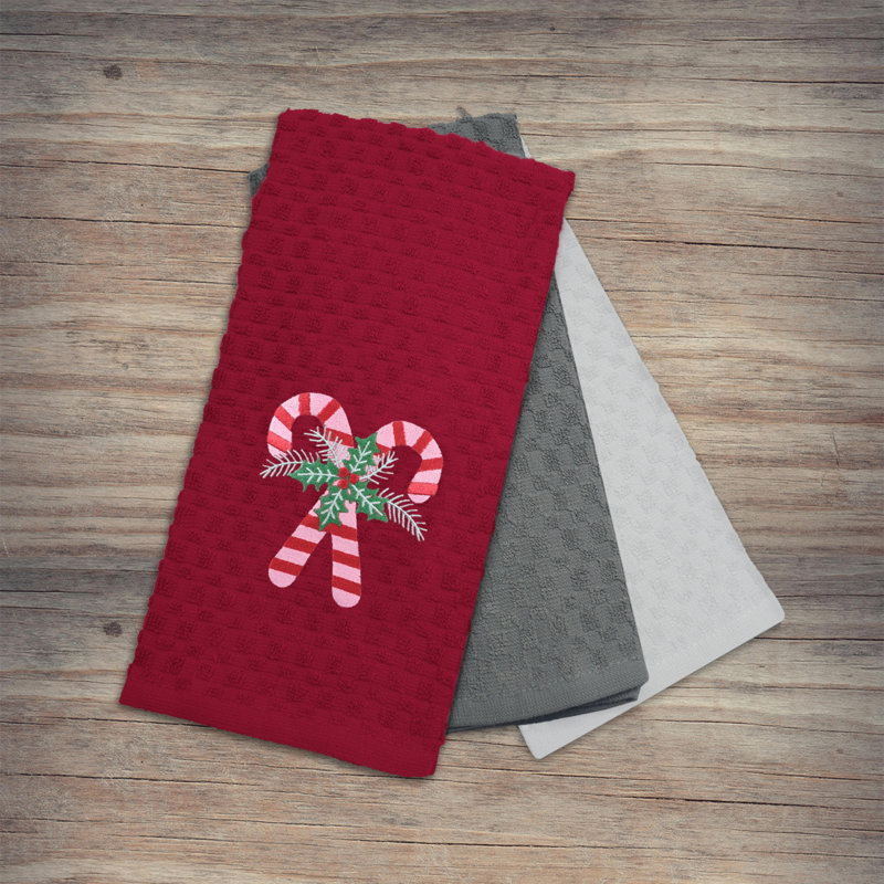 Cotton Tea Towel Kitchen Towel, Red