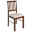 Set of 2 Dining Chairs ORONO Wood Dark Brown/ Light Beige