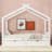 House Platform Bed With Two Drawers,Headboard And Footboard,Roof Design-1835167126