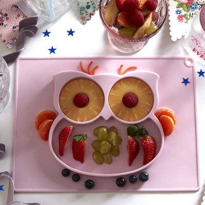 Zachariah Owl Silicone Placemat Plate