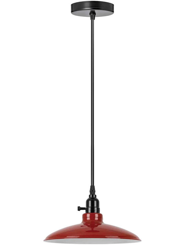 1 - Light Single Pendant, Red