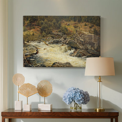 Mountain Stream, Hallingdal-Hans Gude-Gallery Wrapped Canvas-1848