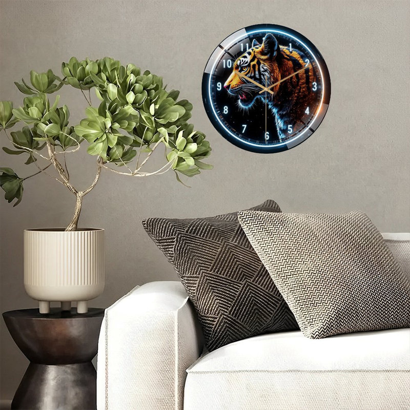 Horloge murale tigrée 12 po