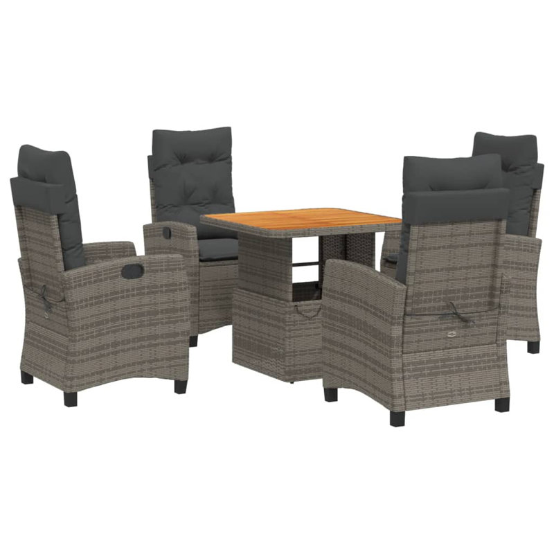 Ensemble repas avec coussins Red Barrel Studio®, Table d'une longueur de 31,5 po, 4
