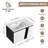 32" Wall-Mounted Bathroom Vanity With Ceramic Sink