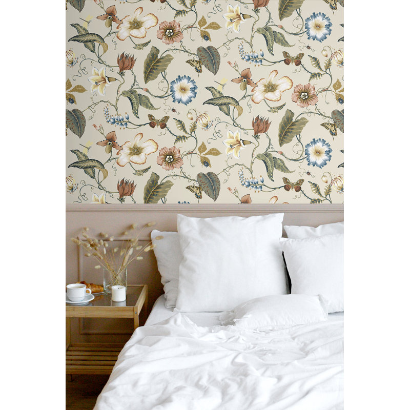 Summer Garden Floral Peel And Stick Wallpaper