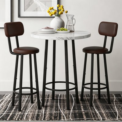 Joeen 2 - Person Four Leg Base Dining Set