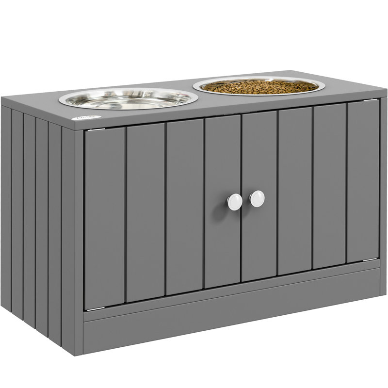 Bols à nourriture pour animaux 44L, gris