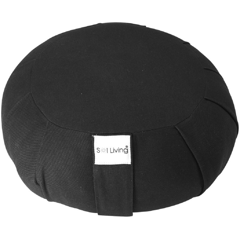 Cotton Throw Pillow, Black