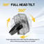 Ventilateur mural 12 "à haute vitesse 12 vitesses, 3 vitesses, ventilateur mural industriel réglable 2400 Cfm, 1/12 Hp, frappé à 360 °, pour serre, atelier, garage, utilisation commerciale, homologué UL