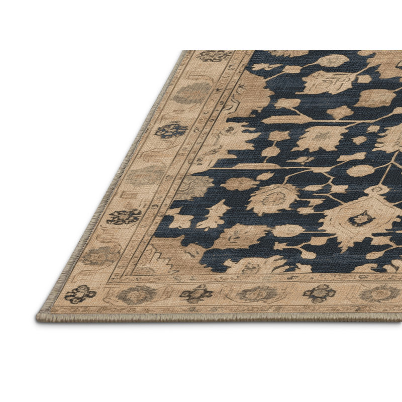 Machine Washable Overdyed Brown Area Rug, Rectangle 8' x 10'