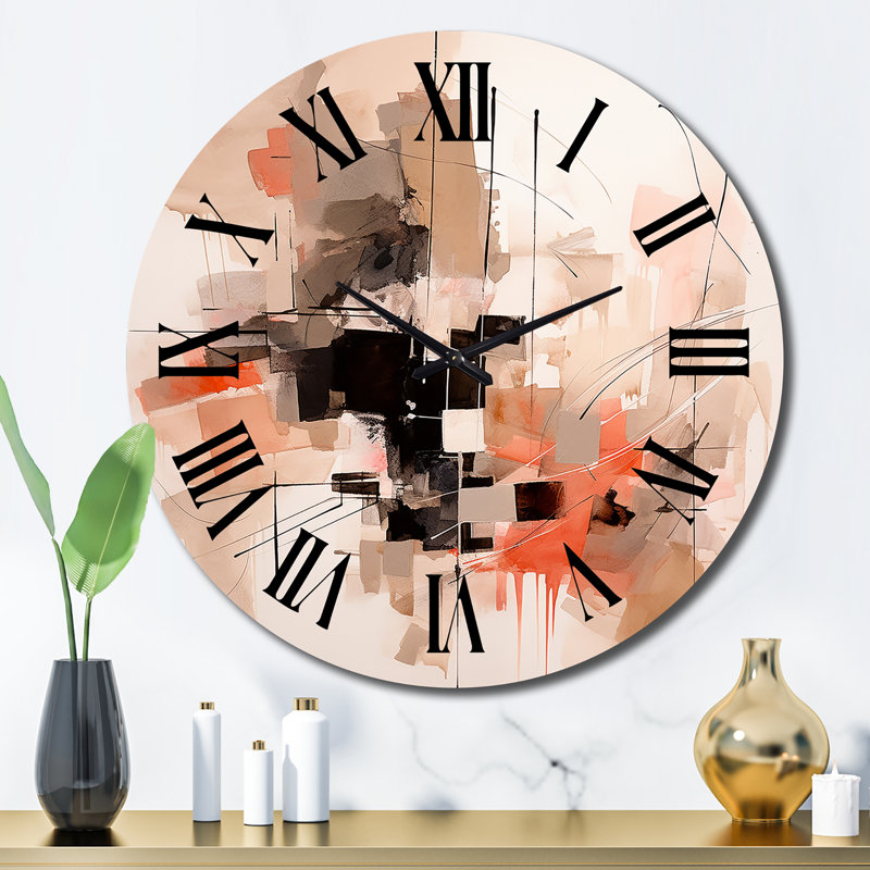 Horloge murale déco en métal, Grand