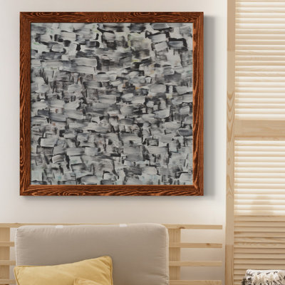 Toile encadrée noire et blanche et sur toute la surface - prête à être accrochée