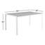 Ensemble repas extérieur rectangulaire en aluminium 59 po pour 6 personnes Stillwater-102441762-102441760