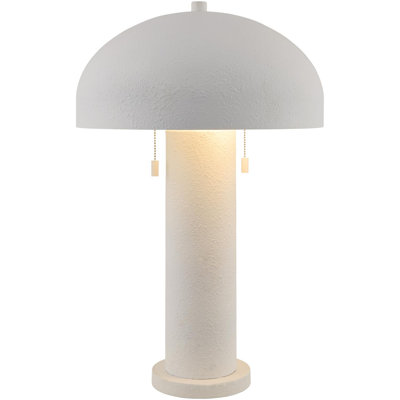 Lampe de table en fer avec abat-jour cloche en métal