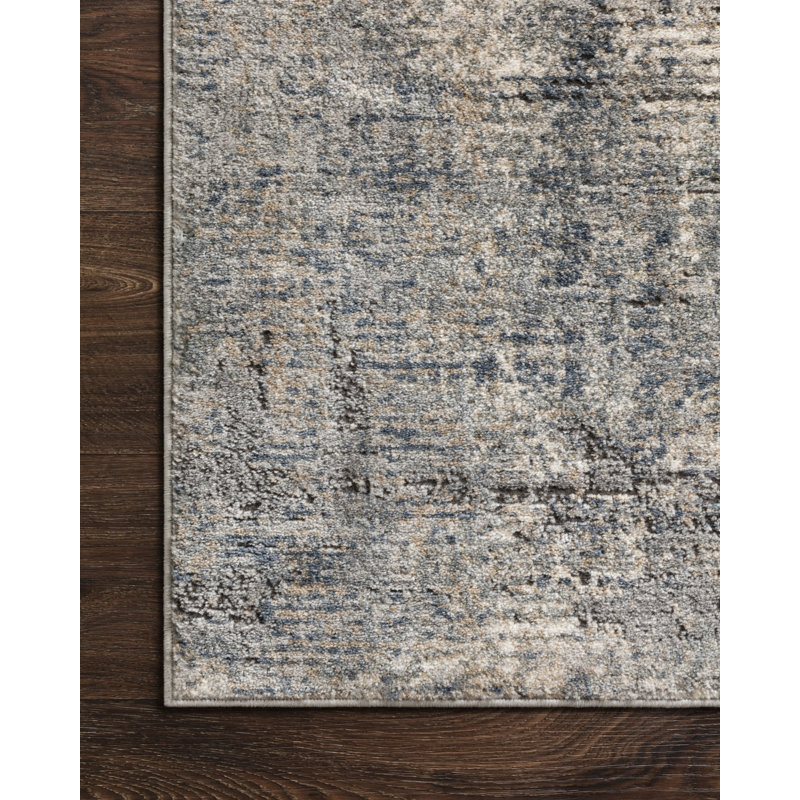 Tapis denim / ardoise Eleanore, Rectangle 7 pi 11 po x 10 pi 6 po