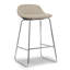 Vappu Upholstered Counter Stool with Metal Frame-1955171607