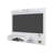 Irmo Wall-Mounted Entertainment Center with Shelves, White