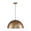 Airabella 1 - Light 50cm Distressed Metal Dome Pendant