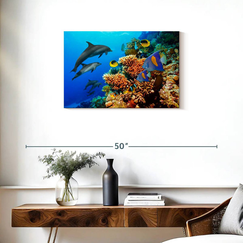 Brampt Reef Sea Life, 20" H x 30" W