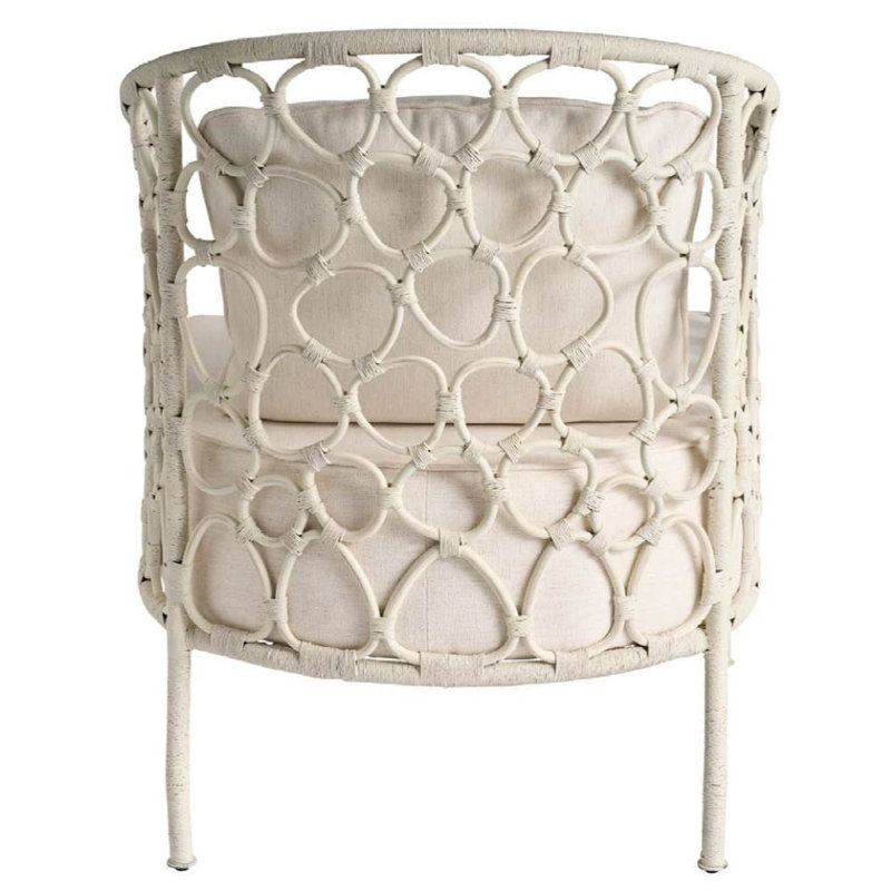 Adalard Barrel Chair, White