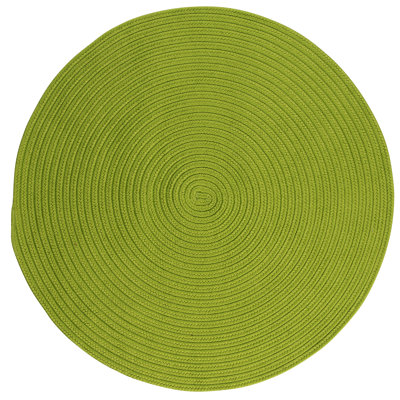 Tapis vert clair tressé Shepler