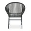 Chaise de patio d'extérieur en osier et structure en fer et en fer, ensemble de 2-651305688