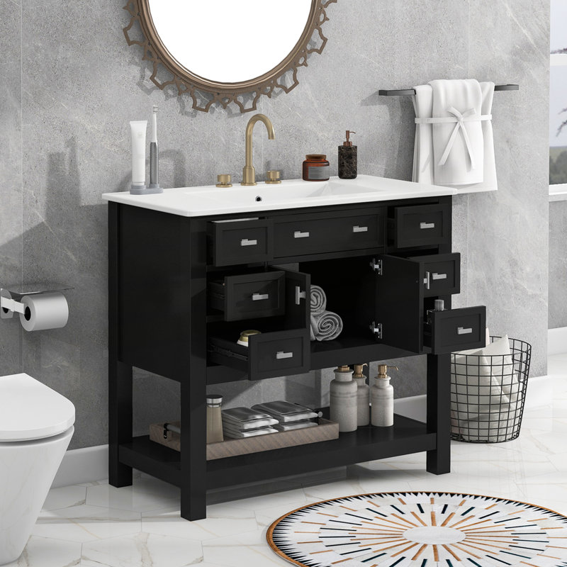 Meuble-lavabo 36 po avec lavabo supérieur