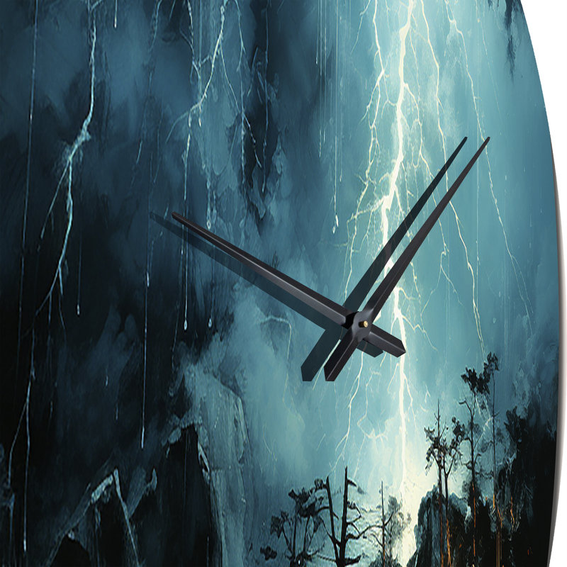 Horloge murale Lightning Electric Dance III - Paysages, Grand