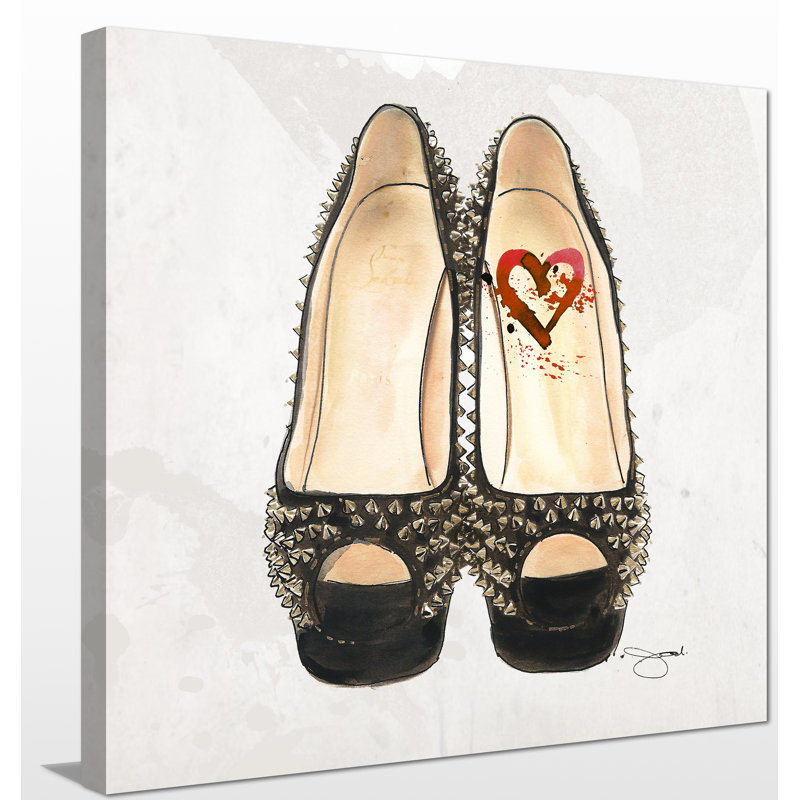 «Heart and Sole», impression sur toile, H 18 po x l 18 po x P 1 po, Toile tendue