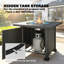 Foyer de table d'extérieur au gaz propane 32 po, 50 000 BTU, noir-124889802