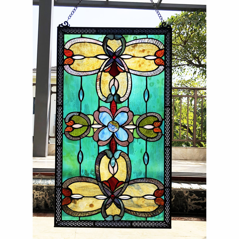 Henninger Abstract Window Panel, Green