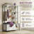All-in-One Entryway Storage with Bench – Flip Shoe Cabinet, Cubbies & Shelf-2091460611