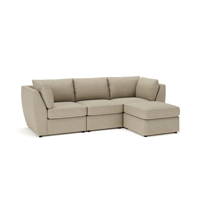 Canapé modulaire rembourré avec repose-pieds Halson