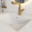 Meuble-lavabo blanc brillant 31 po avec lavabo en céramique, armoire avec 2 grands tiroirs, système de fermeture en douceur-1758185165
