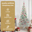 vidaXL Christmas Tree with 300 LEDs with Stand Silver PET-640055048