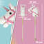 AIYAPLAY Unicorn Stick Horse with Wood Wheels Real Pony Sounds 95 cm White