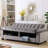 Cesella 83" Velvet Pillow Top Arm Convertible Sofa Bed with Storage-1449151196