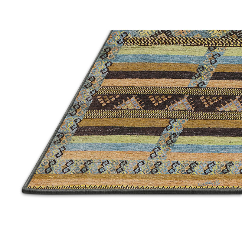 Tapis brun à motif oriental, Rectangle 5 pi x 8 pi