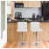 Stallcup Swivel Upholstered Counter Stool with Metal Frame