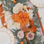 Guirlande d'eucalyptus artificiel avec rose-112899594