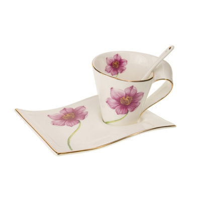 Porcelain Teacup and Saucer