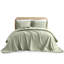 Ensemble de couvre-lit pour grand lit 3 pièces - chenille florale avec bordure frangée, mélange de coton respirant et, grande taille pour une utilisation à l'année, qualité de la fibre, approuvé, lavable à la machine-120954100-120954101