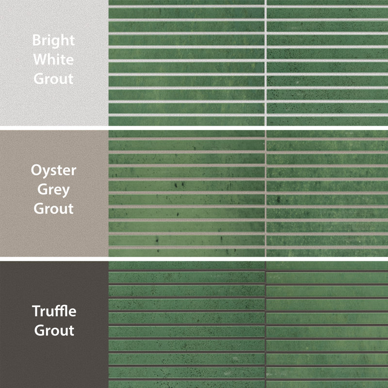 Capri Strata 6-7/8 In. X 14 In. Porcelain Floor And Wall Tile, Green