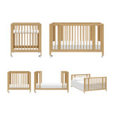 Rolli 9-in-1 Convertible All-Stages® Crib with Bassinet & Toddler Bed Conversion Kits