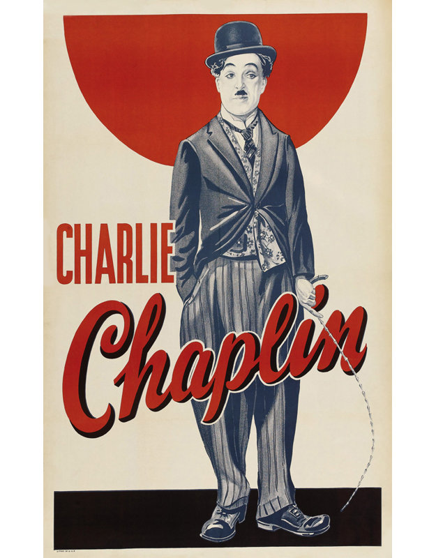 Charlie Chaplin, 24" H x 15" W