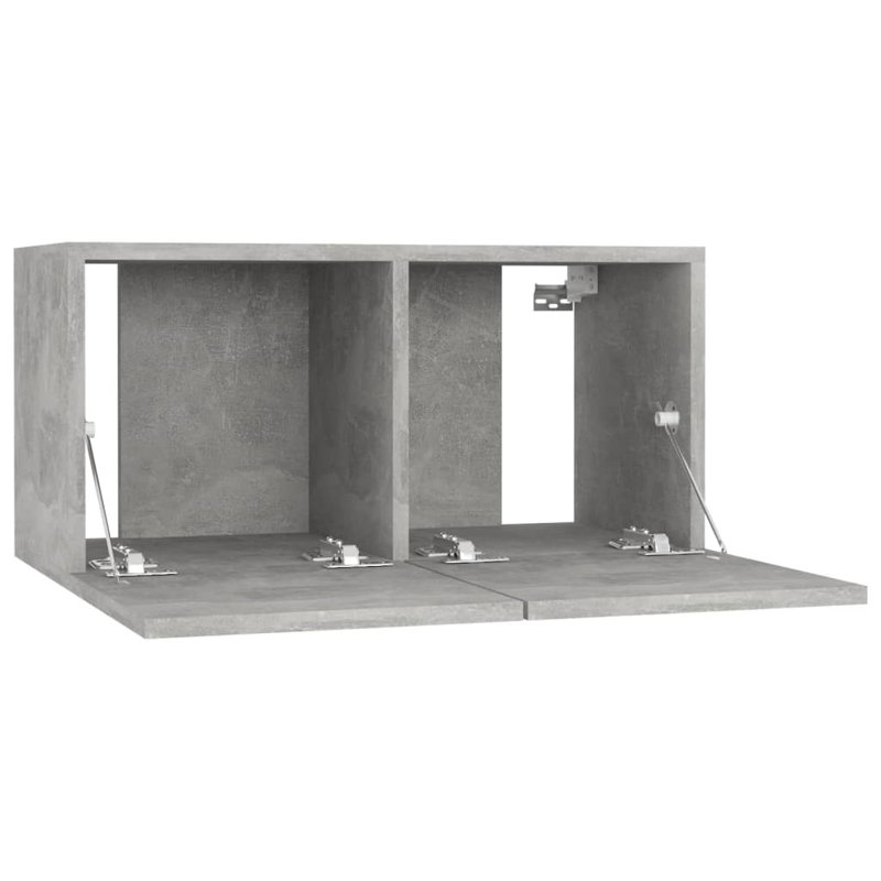 Awura Hanging TV Cabinets 3 pcs 60x30x30 cm, Concrete Grey
