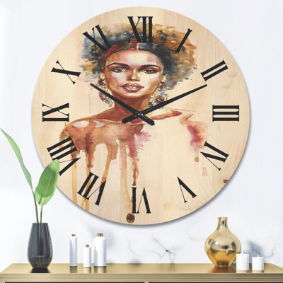 Horloge murale en bois