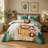 6 PCS Full/Queen Comforter Set, Green