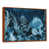Toile avec cadre flottant brun